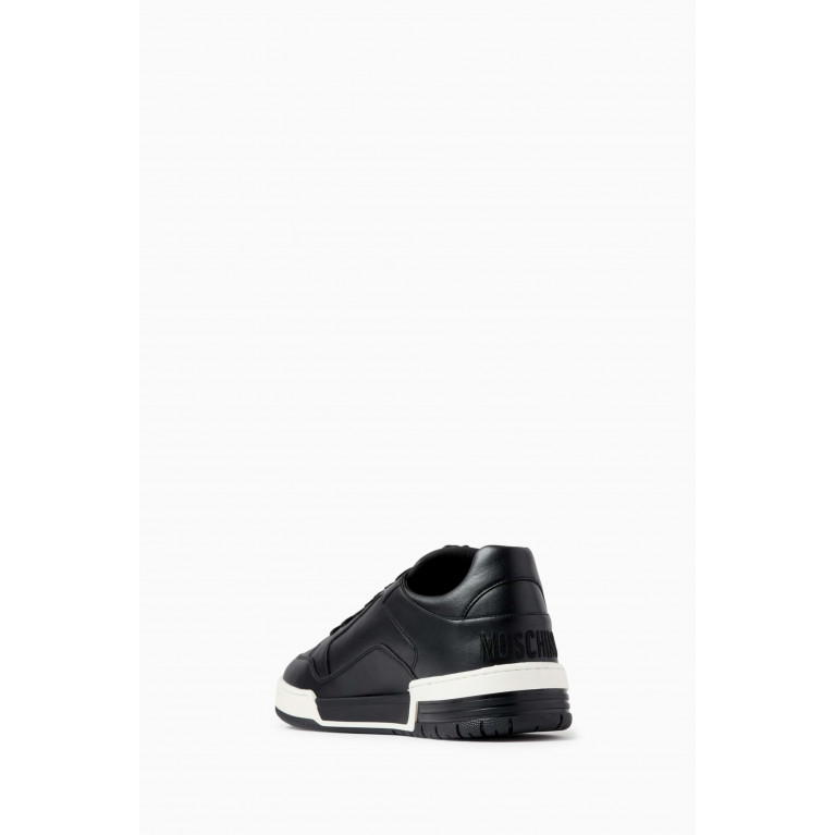 Moschino - Logo Sneakers in Calf Leather