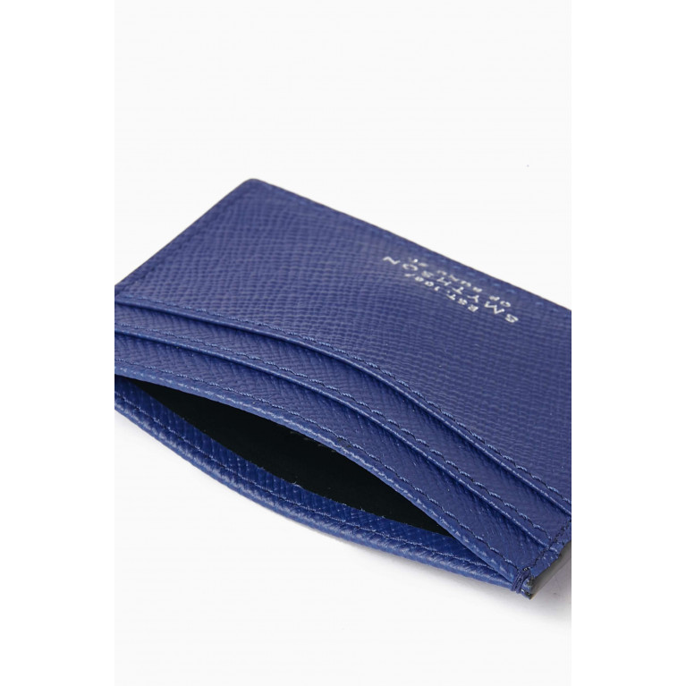Smythson - Panama Flat Card Holder in Crossgrain Leather