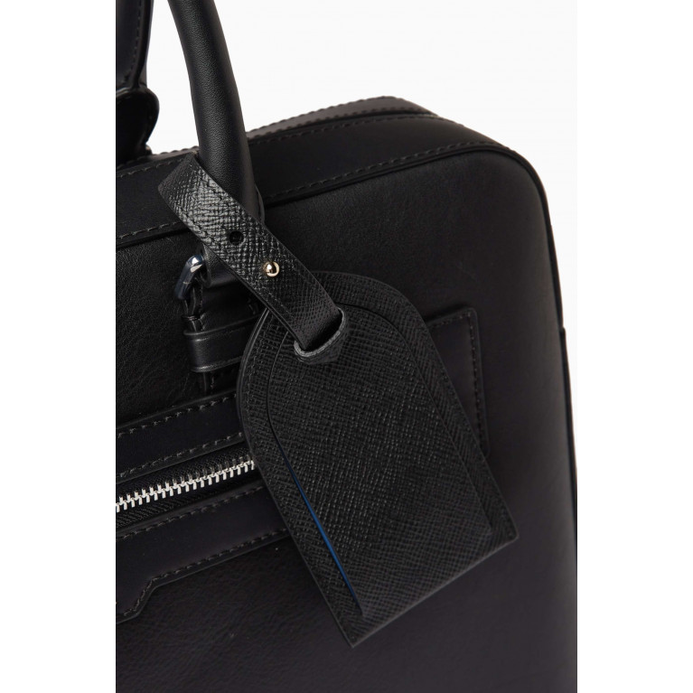 Smythson - Panama Luggage Tag in Crossgrain Leather