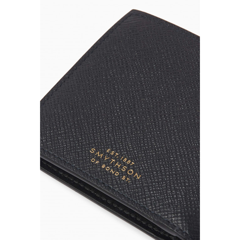 Smythson - Panama 6 Card Slot Wallet in Crossgrain Leather
