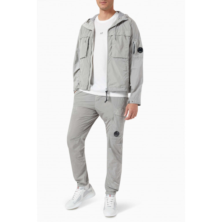 C.P. Company - Hooded Jacket in Chrome-R