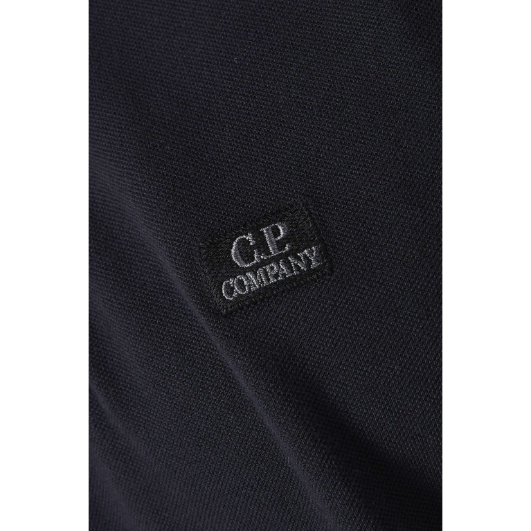 C.P. Company - 24/1 Polo Shirt in Cotton Piqué Black
