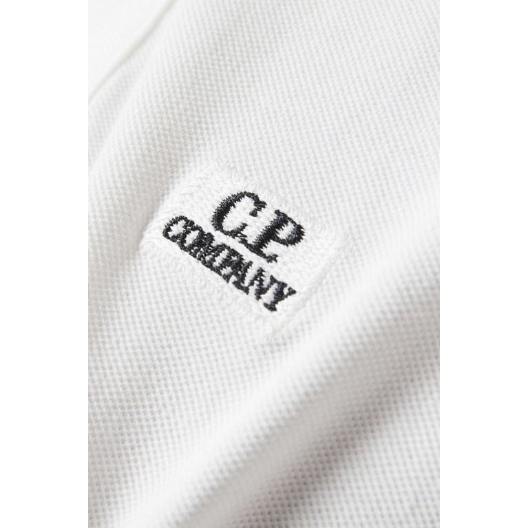 C.P. Company - 24/1 Polo Shirt in Cotton Piqué Neutral