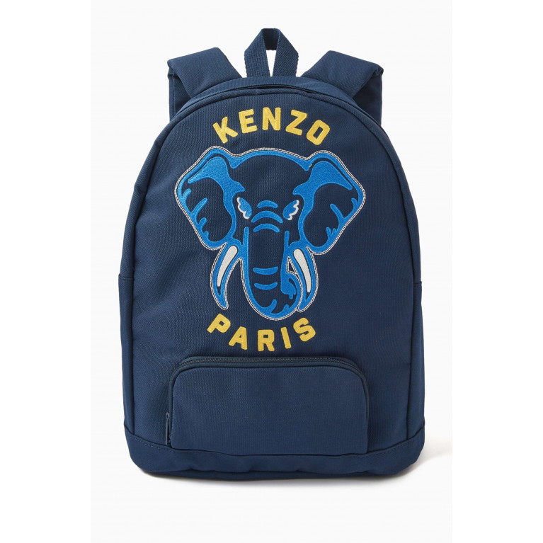 KENZO KIDS - Logo-embroidered Backpack in Canvas