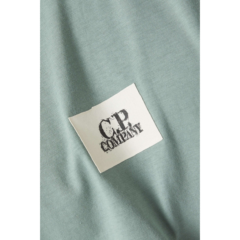 C.P. Company - 30/1 Logo T-shirt in Cotton-jersey Green