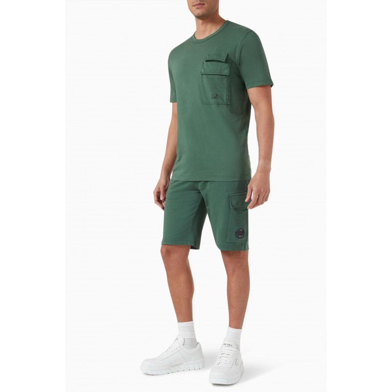 C.P. Company - 20/1 Flap Pocket T-shirt in Cotton-jersey Green