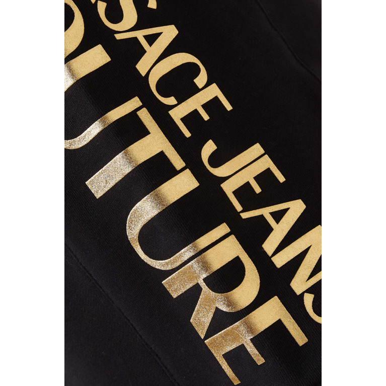 Versace Jeans Couture - Foil Logo Track Shorts in Cotton-fleece