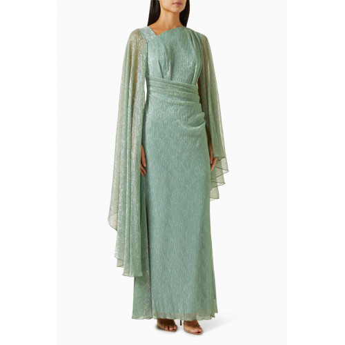 Amri - Draped Maxi Dress Green