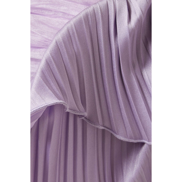 Amri - Belted Maxi Dress Purple