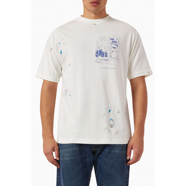 Dom Rebel - Scuff Door T-shirt in French-terry