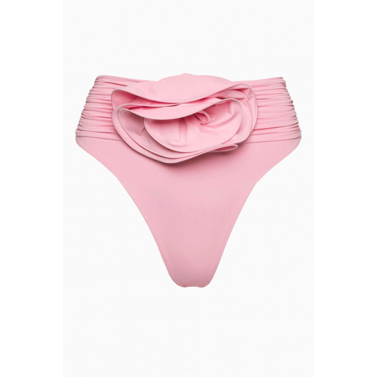 Magda Butrym - Flower Appliqué Bikini Briefs in Stretch Nylon