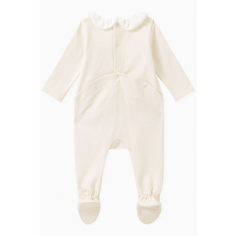 Chloé - Logo-embroidered Sleepsuit in Cotton