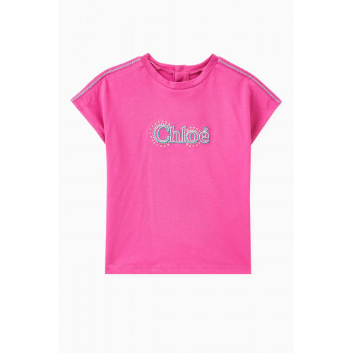 Chloé - Logo T-shirt in Organic Cotton