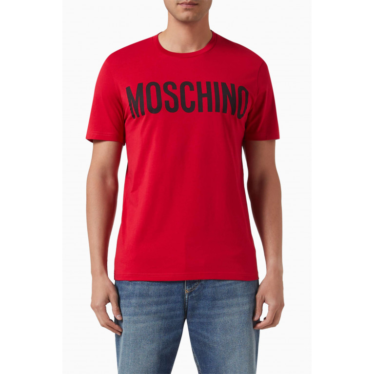 Moschino - Logo Print T-Shirt in Organic Cotton