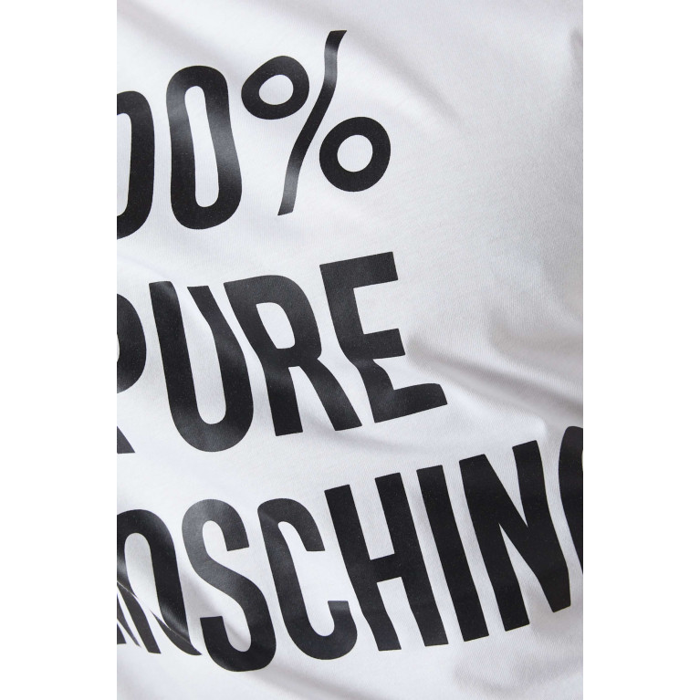 Moschino - Logo Print T-Shirt in Organic Cotton White