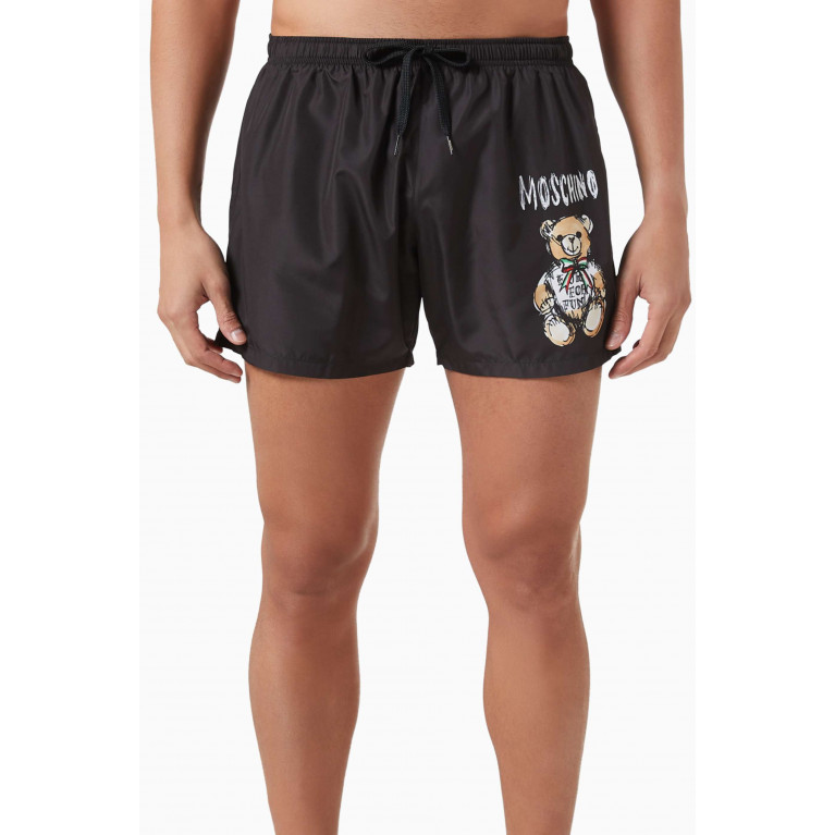 Moschino - Embroidered Logo Swimshorts