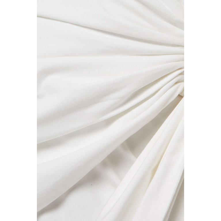 Ura - Minah Mini Skirt in Cotton White