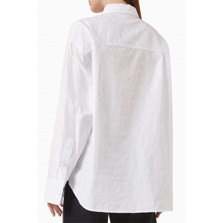Valentino Garavani - Valentino Garavani Iconographe Jacquard Shirt in Cotton-poplin