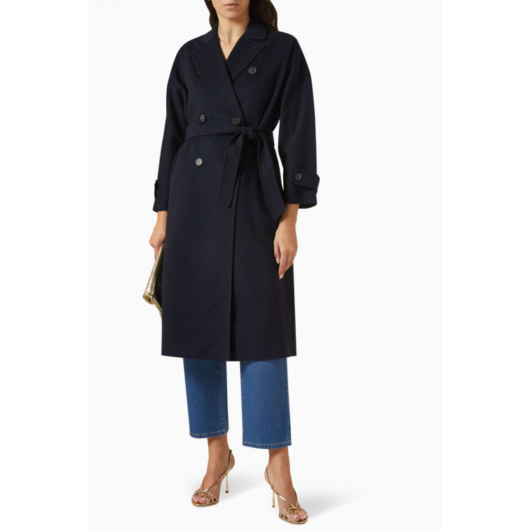 Weekend Max Mara - Affetto Double-breasted Trench Coat in Wool
