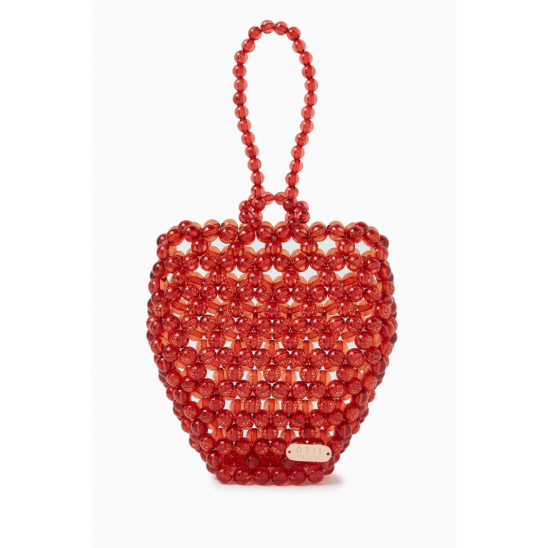 0711 Tbilisi - Strawberry Mini Bag in Acrylic Beads