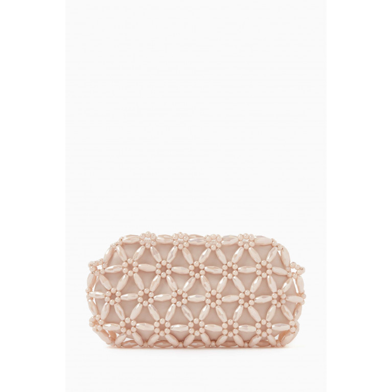 0711 Tbilisi - Tebea Clutch in Glass Beads & Satin