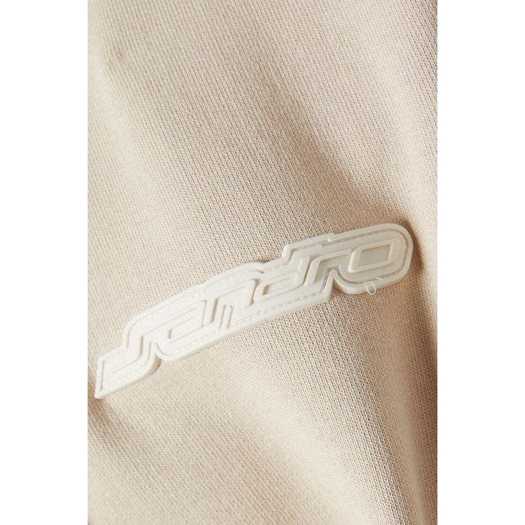 Sandro - Logo Patch Hoodie in Cotton Fleece