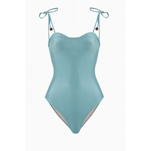 Adriana Degreas - Vintage Orchid Strap One-piece Swimsuit