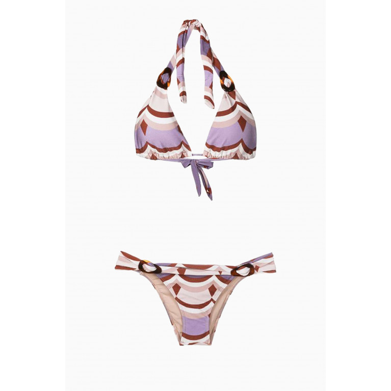 Adriana Degreas - Vintage Waves Triangle Bikini Set