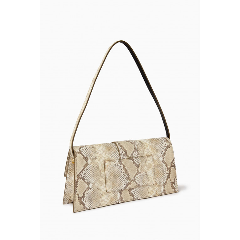 Jacquemus - Le Grand Bambino Shoulder Bag in Snake-embossed Leather
