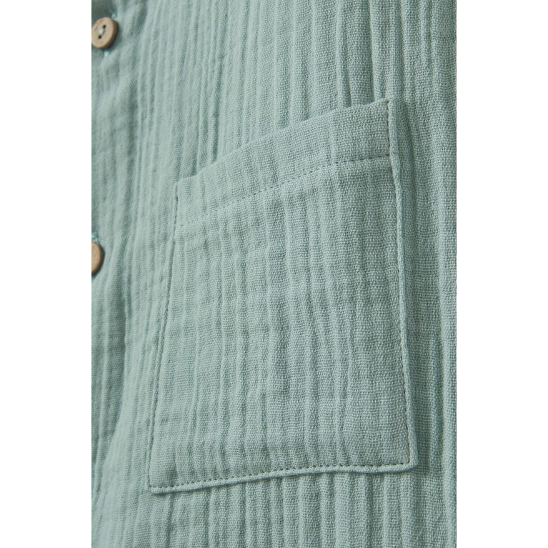 NASS - Collared Pocket Romper Green