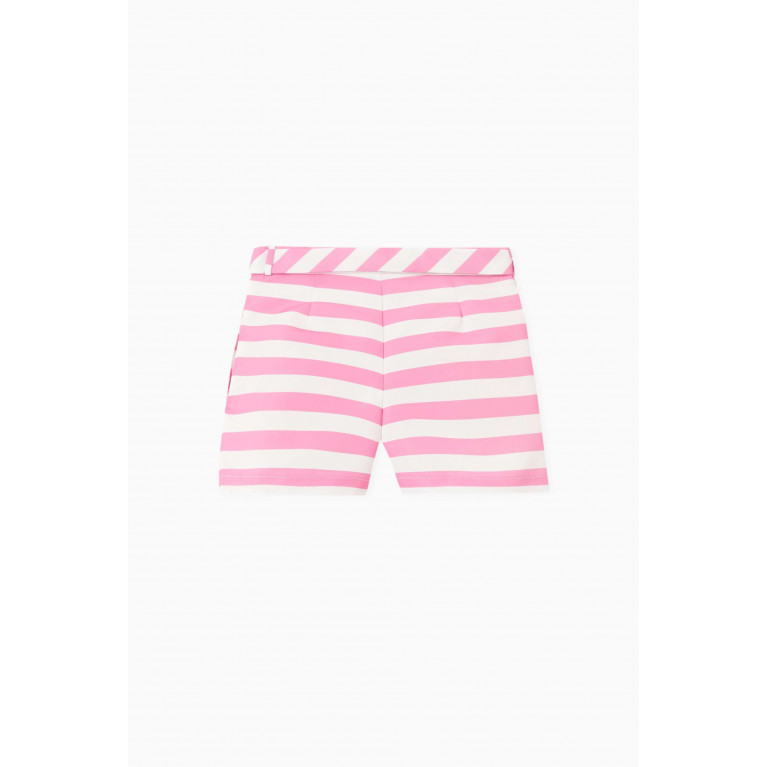 MamaLuma - Striped Shorts in Satin Twill