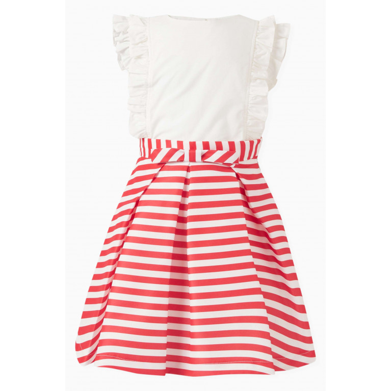 MamaLuma - Striped Bow-detail Skirt