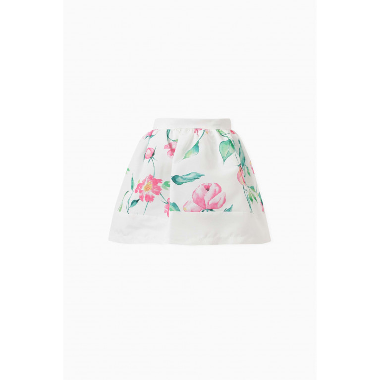 MamaLuma - Floral-print Flared Skirt
