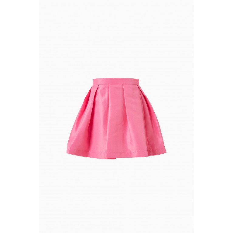 MamaLuma - Bow-detail Flared Skirt Pink