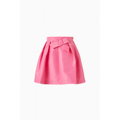 MamaLuma - Bow-detail Flared Skirt Pink