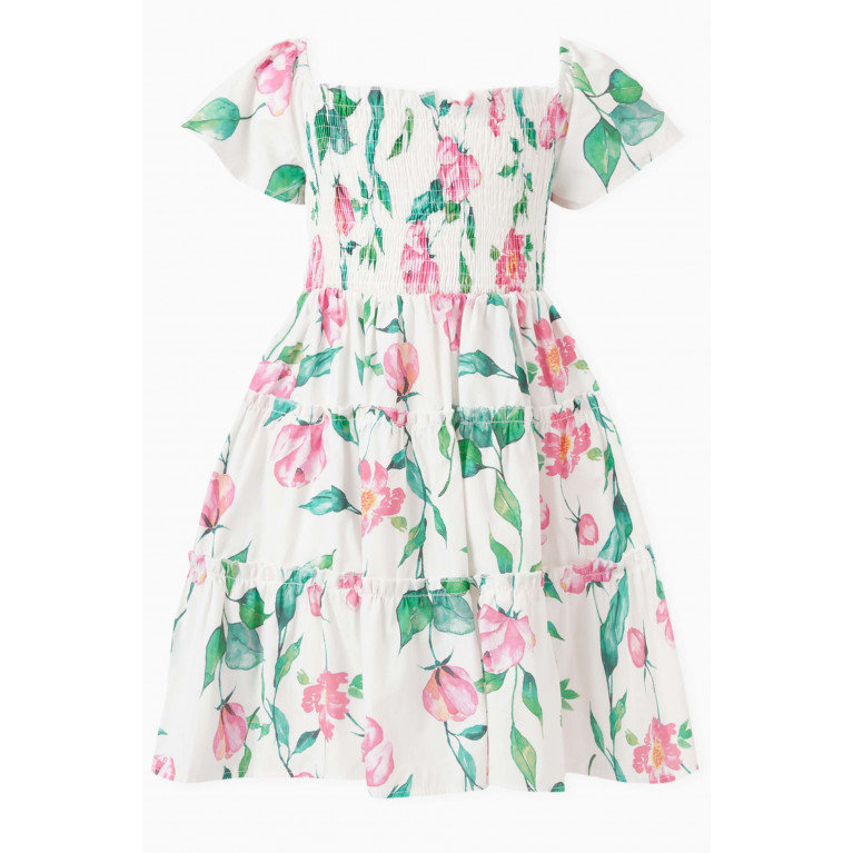 MamaLuma - Floral-print Smocked Dress