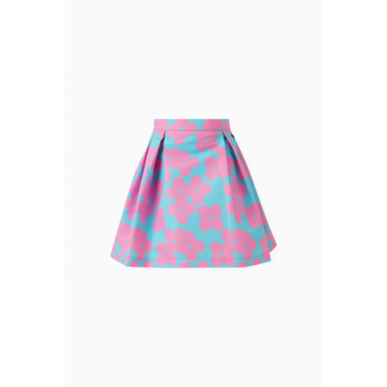 MamaLuma - Floral-print Flared Skirt