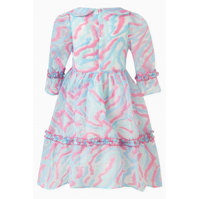 MamaLuma - Abstract-print Ruffle Dress