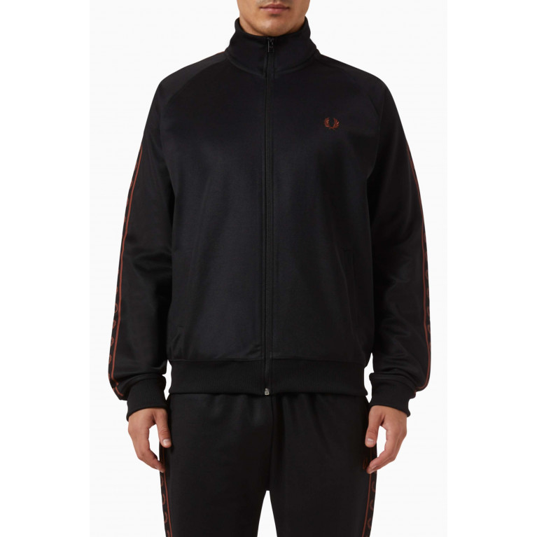 Fred Perry - Contrast Taped Track Jacket in Nylon Blend