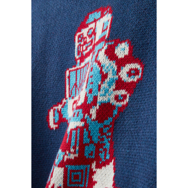 Billionaire Boys Club - Walking Robot Sweater in Cotton-cashmere Knit