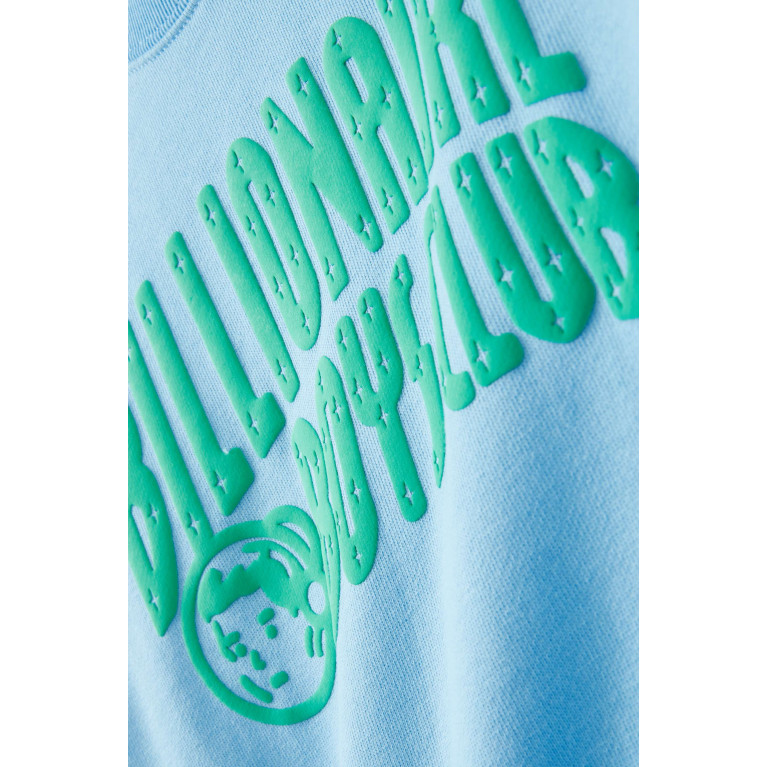 Billionaire Boys Club - Arch Logo Crewneck in Cotton Jersey Blue