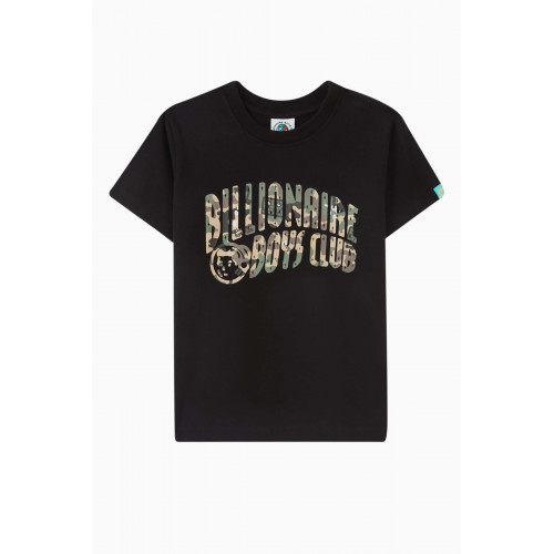 Billionaire Boys Club - Camo Arch Logo T-shirt in Cotton Black