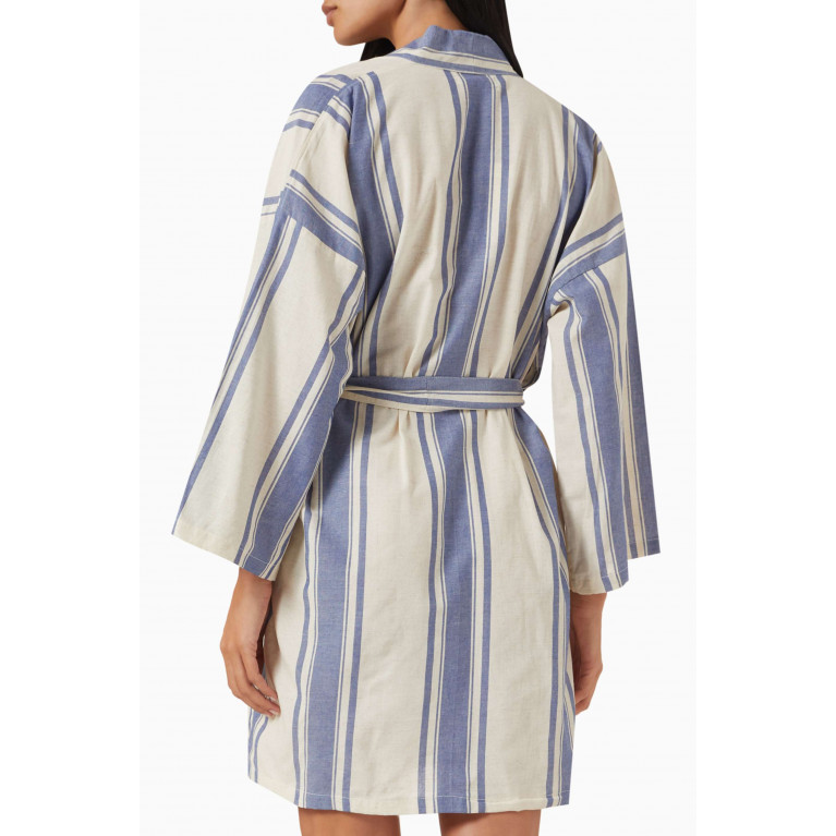 Natalie Martin - Diane Floral-print Short Robe in Rayon