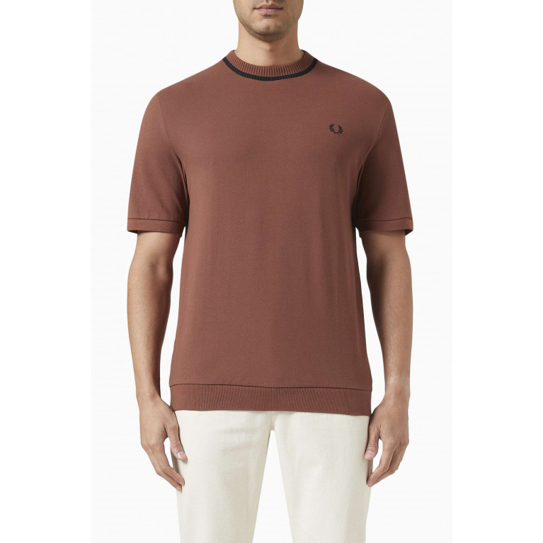 Fred Perry - Crewneck T-shirt in Cotton-piqué