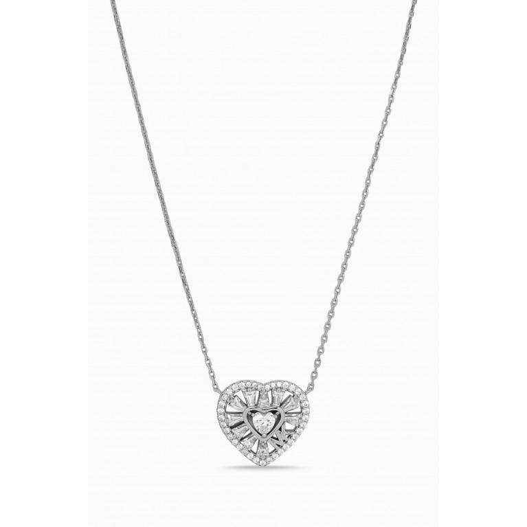 MICHAEL KORS - Premium Heart Necklace in Sterling Silver