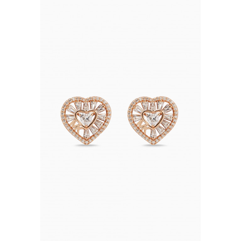 MICHAEL KORS - Premium Love Earrings in Rose Gold-plated Silver