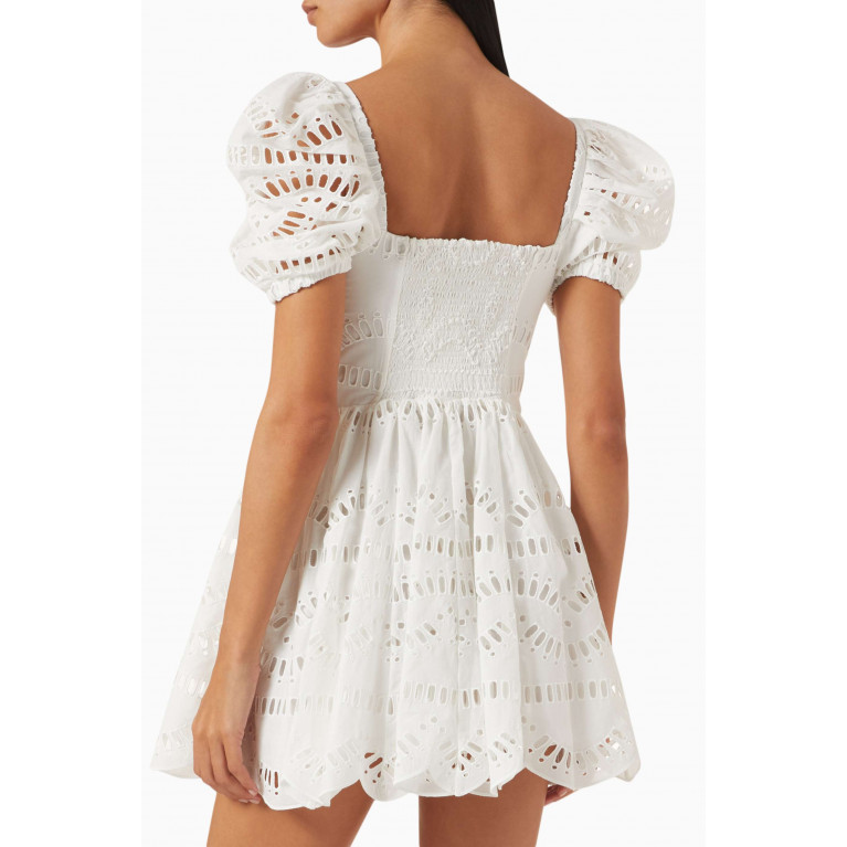 Charo Ruiz - Ayiak Mini Dress in Cotton-blend Broderie