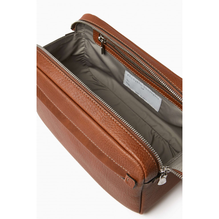 Brunello Cucinelli - Wash Bag in Calf Leather