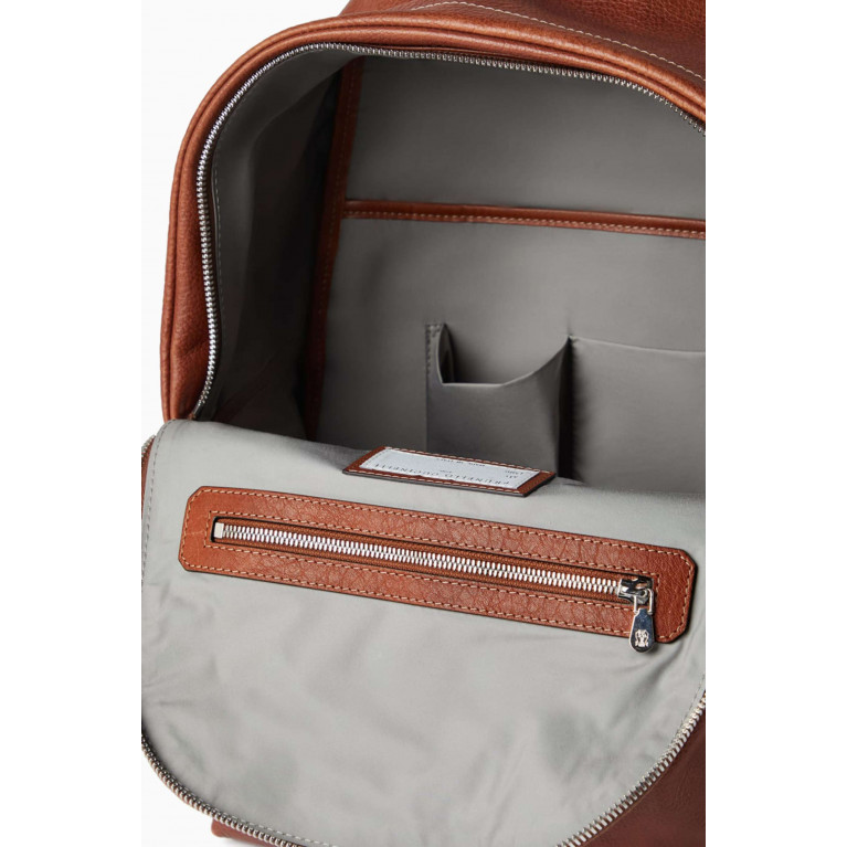 Brunello Cucinelli - Logo Backpack in Calf Leather