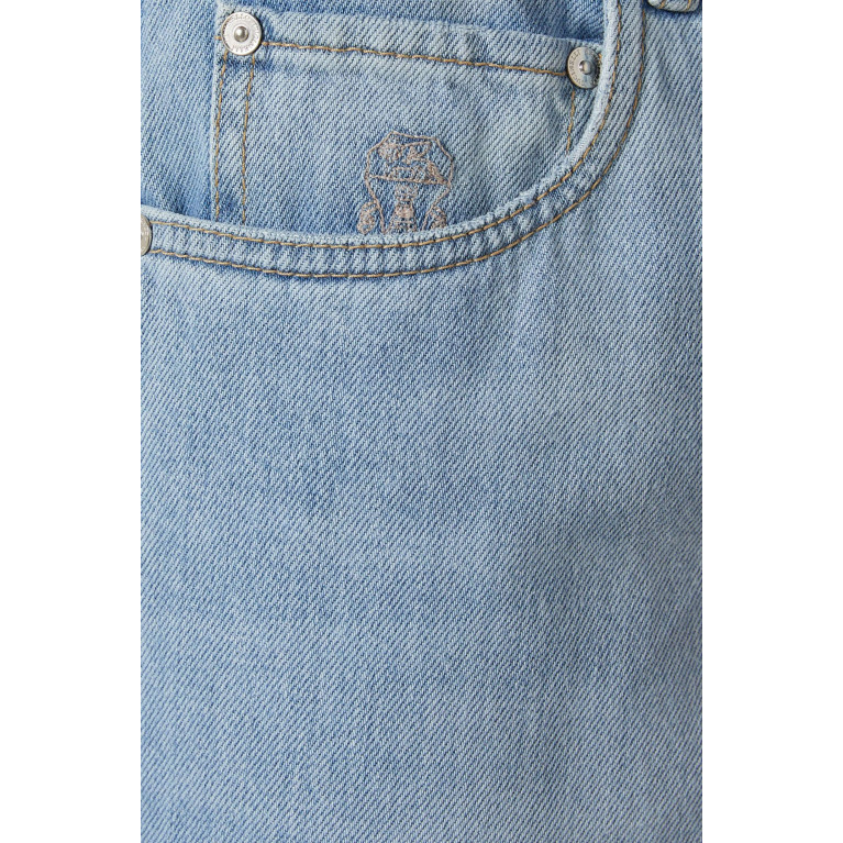 Brunello Cucinelli - Logo Jeans in Cotton